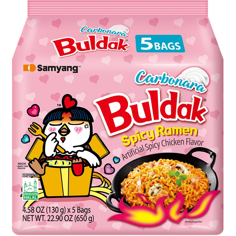 Buldak Carbonara five-pack